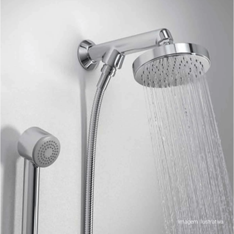 Chuveiro Deca com Desviador e Ducha Manual Flex Cromado